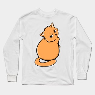 Orange Cat Long Sleeve T-Shirt